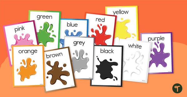 Paint Colour Posters teaching resource