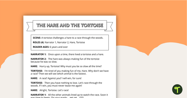 Preview image for Readers' Theatre Script - Hare and Tortoise - teaching resource