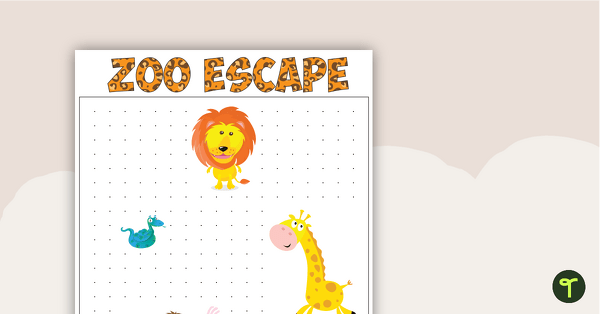 Go to Zoo Escape Game teaching resource