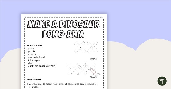 Image of Make a Dinosaur Long-Arm Activity