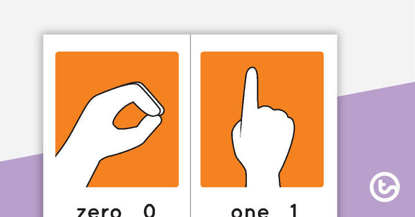 Image of Auslan Number 0-20 Flashcards - Northern Dialect