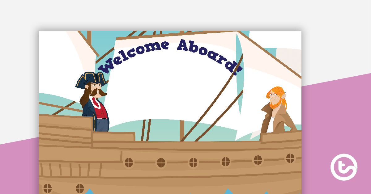 First Fleet - Welcome Sign and Name Tags teaching resource