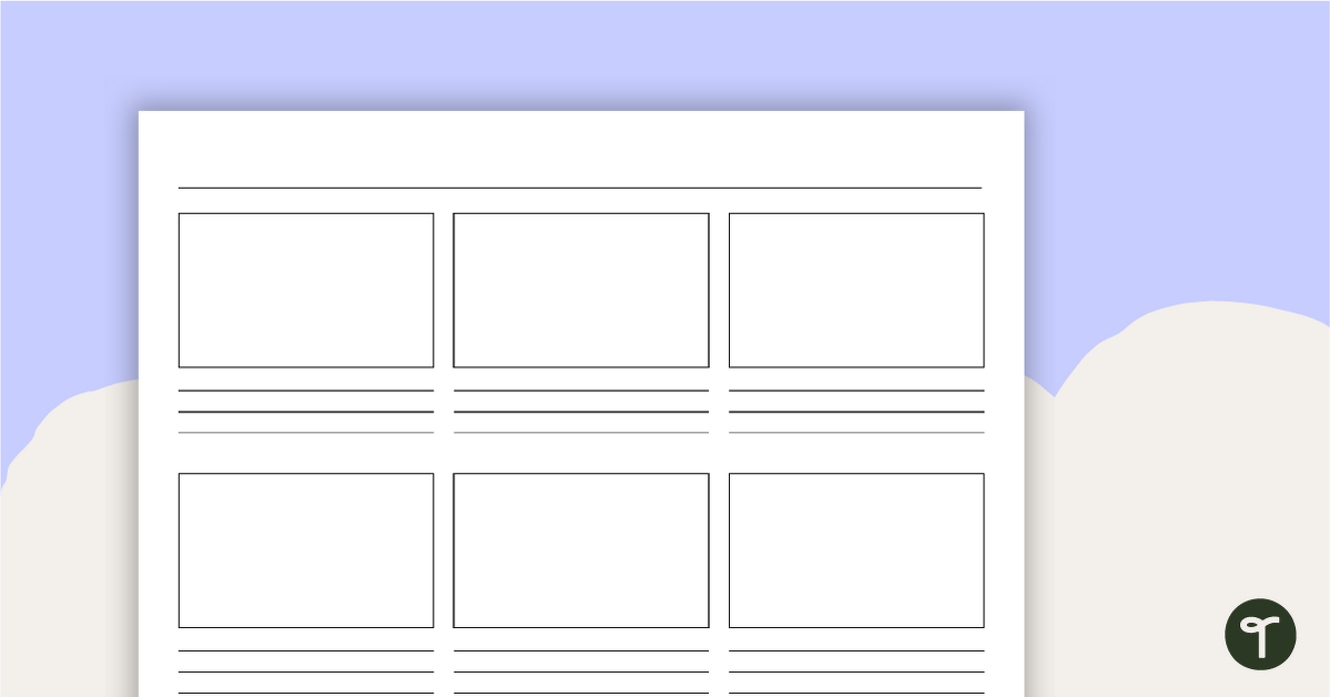 Storyboard Template teaching resource