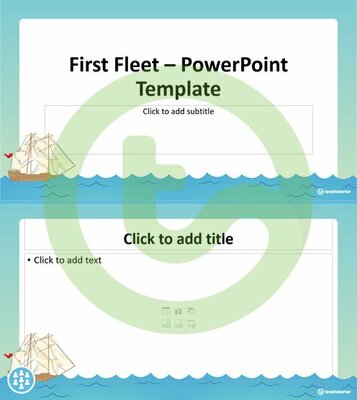 First Fleet – PowerPoint Template teaching resource
