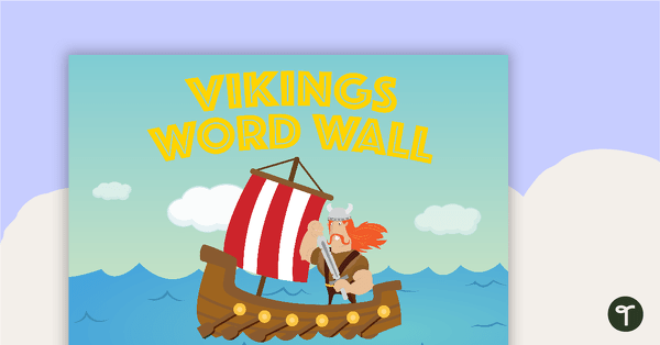 Vikings Word Wall teaching resource