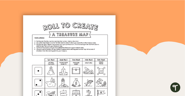 Preview image for Roll to Create a Treasure Map - teaching resource