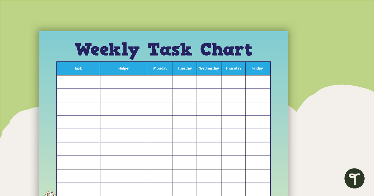 First Fleet - Weekly Task Chart teaching resource