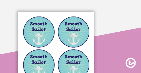 Smooth Sailor - Star Student Badges teaching resource