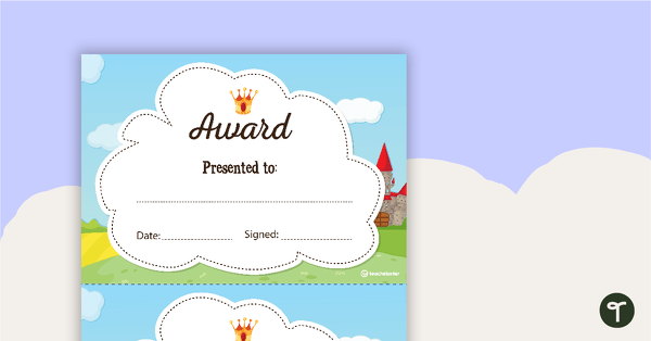 Go to Fairy Tales and Castles - Award Certificate teaching resource