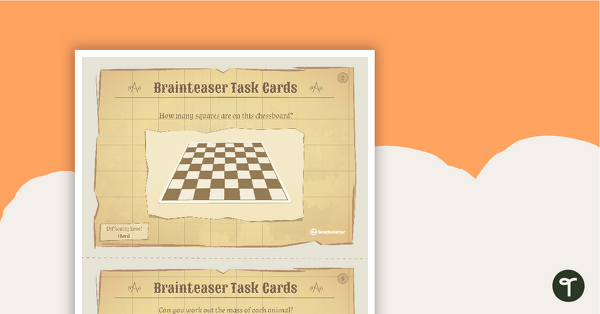 Visual Brainteaser Task Cards teaching resource