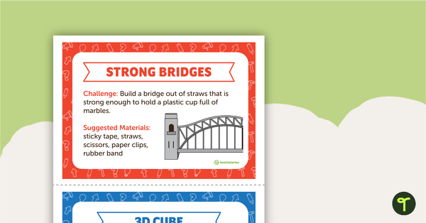 Go to STEM Challenge Cards - Lower Years teaching resource