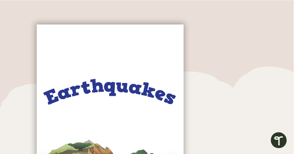 Go to Earthquakes - Title Poster teaching resource