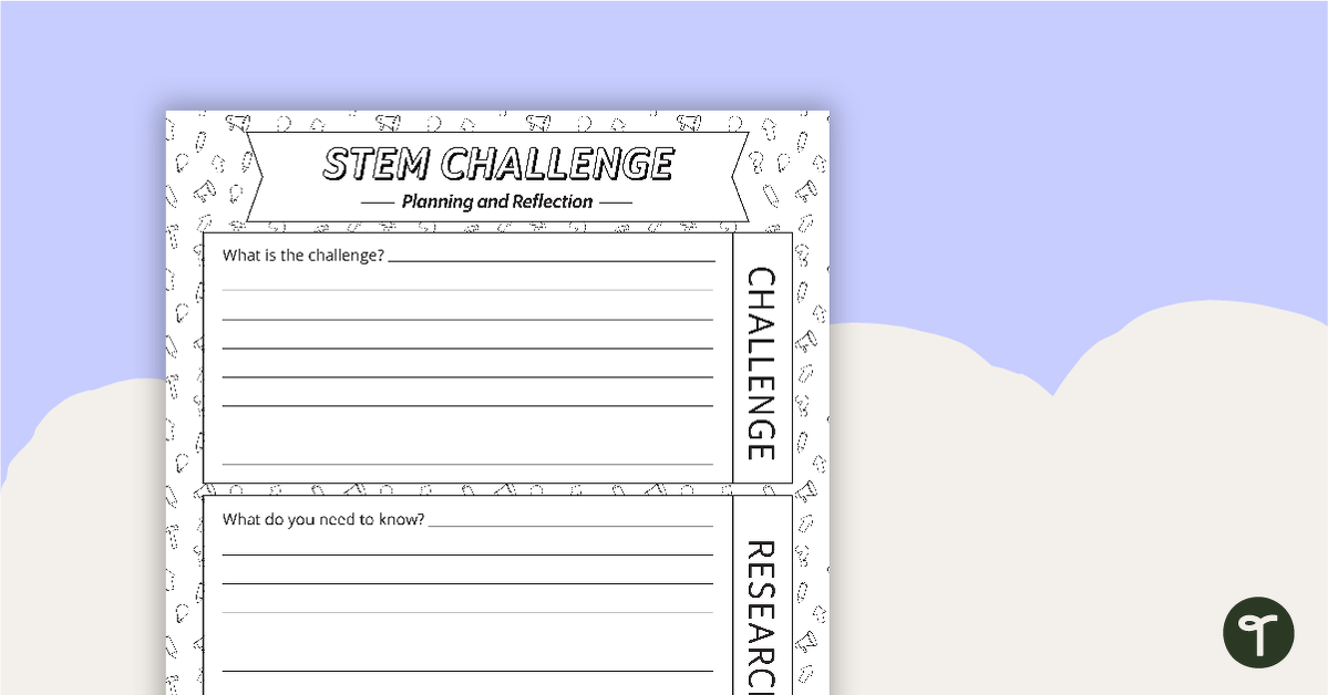 STEM Planning and Reflection Sheet - Upper Grades teaching resource