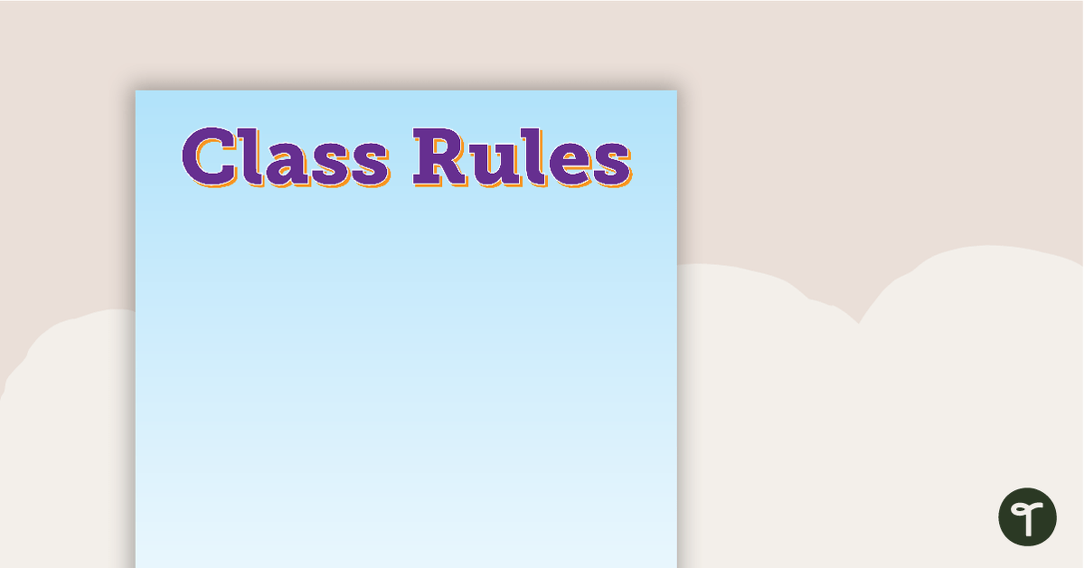 Pencils - Class Rules teaching resource