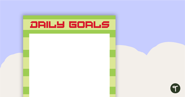 Go to Robots - Daily Goals teaching resource