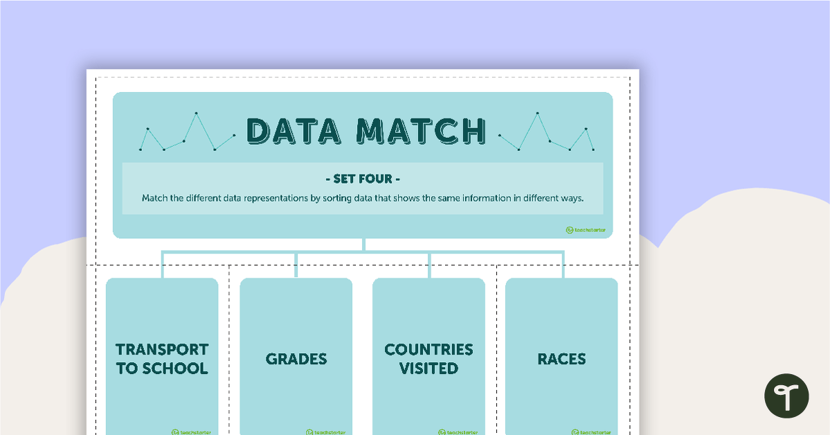 Data Match-Up Cards (Set 4) teaching resource