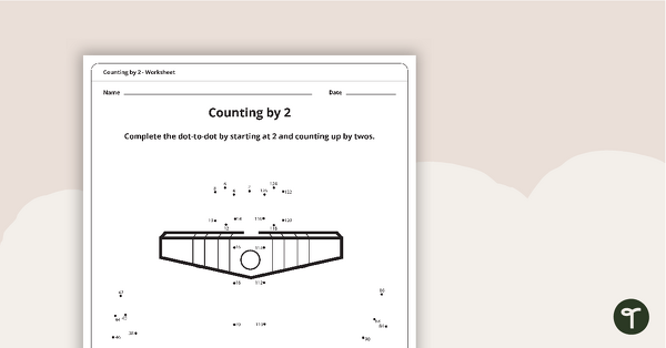 Dot-to-Dot Drawing - Counting by 2 - Anchor teaching resource