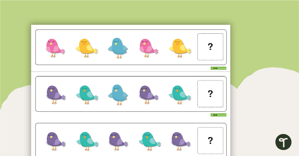 Go to Pattern Activity Cards - Birds teaching resource