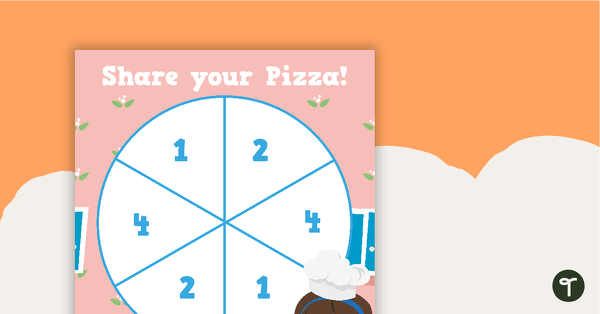 Fractions Pizza Game - Lower Grades teaching resource