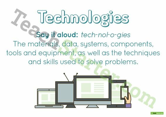 Technologies Poster teaching resource