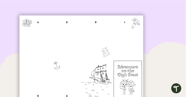 Pirate-Themed Mini Storybook Template teaching resource