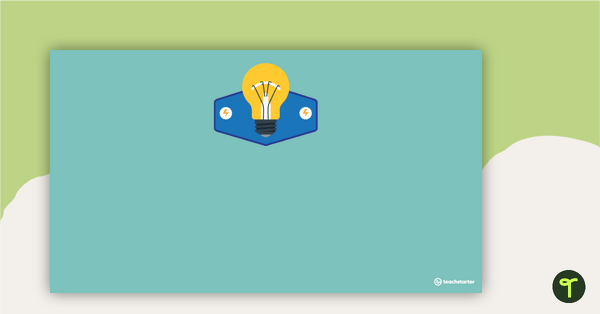 Electricity Theme – PowerPoint Template teaching resource