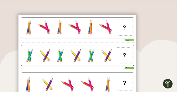 Preview image for Pattern Activity Cards - Pencils - teaching resource