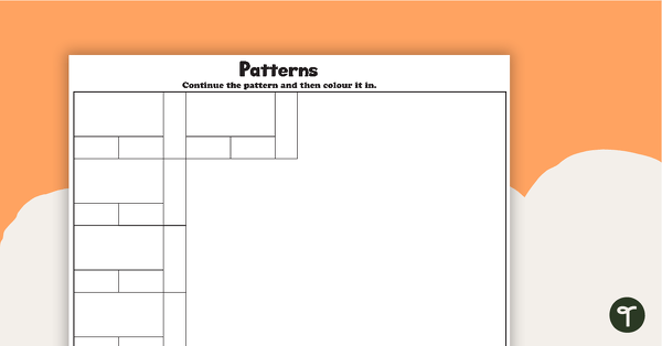 Preview image for Pattern Worksheet - Rectangles - teaching resource