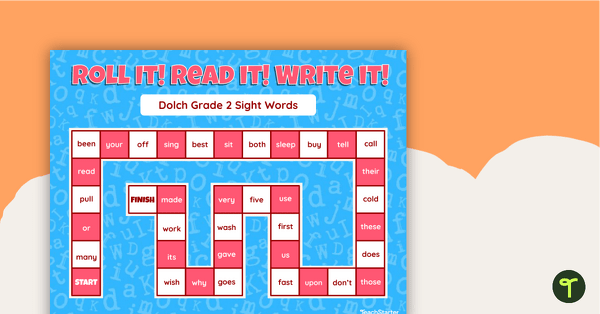 Go to Roll It! Read It! Write It! - Dolch Grade 2 Sight Words teaching resource