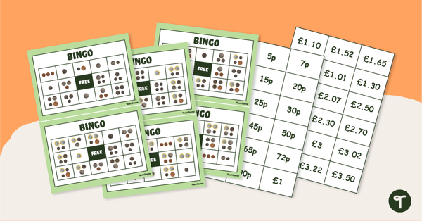 Money Bingo - British Coins teaching resource