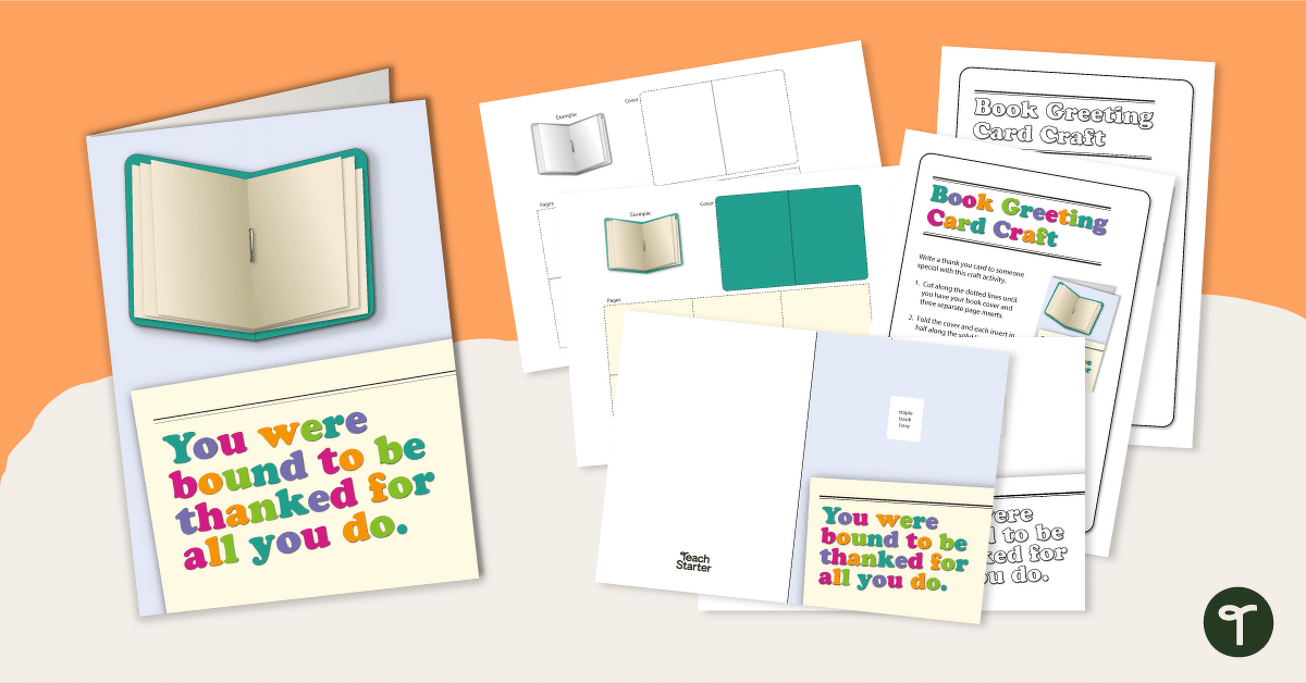Bound to Be Thanked – Greeting Card Craft teaching resource