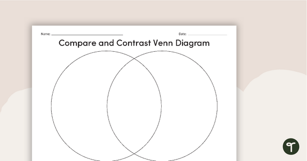 Go to Compare and Contrast - Venn Diagram Template teaching resource
