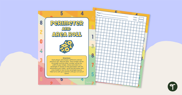Preview image for Perimeter and Area Roll - teaching resource