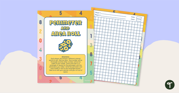 Image of Perimeter and Area Dice Game