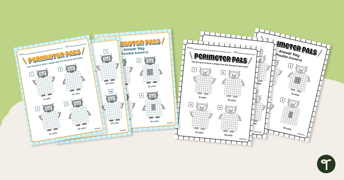 Draw the Perimeter Worksheet teaching resource