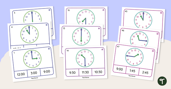 Image of Telling Time Cards