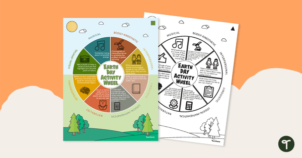 Preview image for Earth Day Activity Wheel - teaching resource