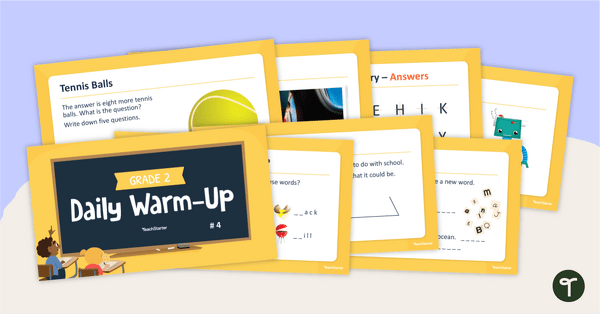 Go to Grade 2 Daily Warm-Up - PowerPoint 4 teaching resource