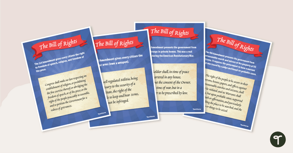 Go to Bill of Rights Posters teaching resource