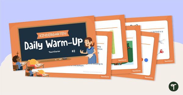 Preview image for Kindergarten Daily Warm-Up – PowerPoint 2 - teaching resource