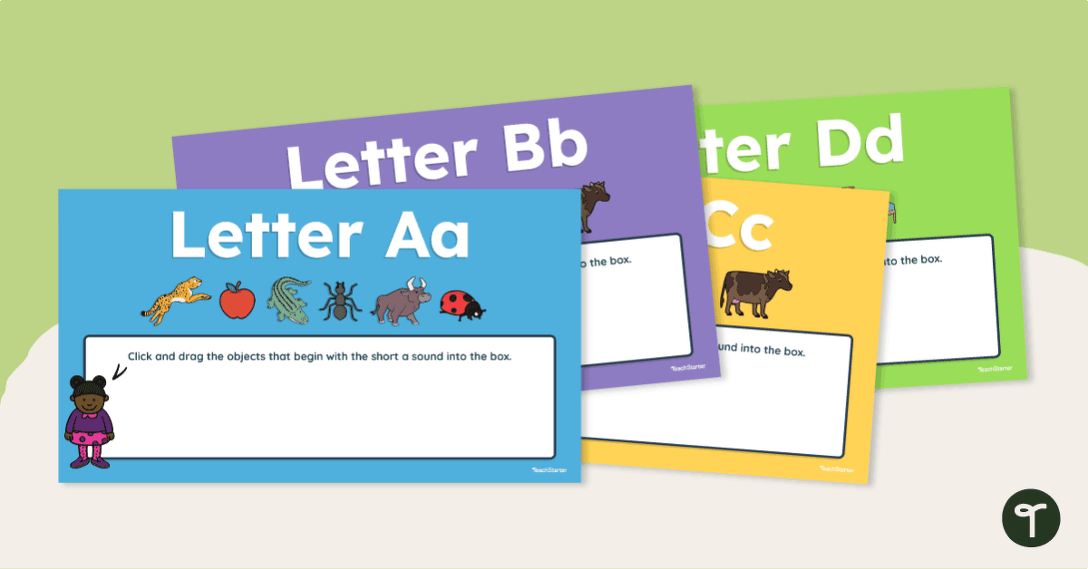 Interactive Alphabet-Google Slides Digital Learning Activity teaching resource