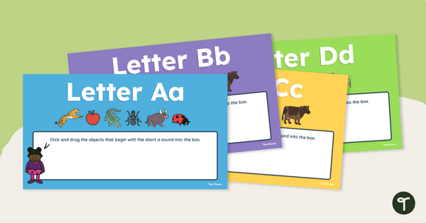 Go to Interactive Alphabet-Google Slides Digital Learning Activity teaching resource