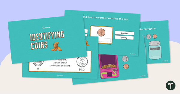 Identifying Coins Interactive Activity teaching resource