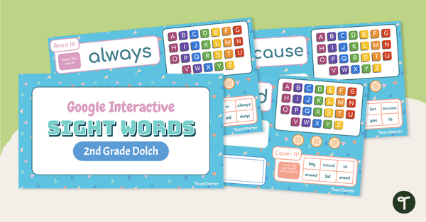 Google Interactive Sight Words - 2nd Grade Dolch teaching resource