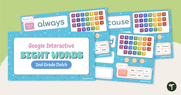 Go to Google Interactive Sight Words-2nd Grade Dolch teaching resource