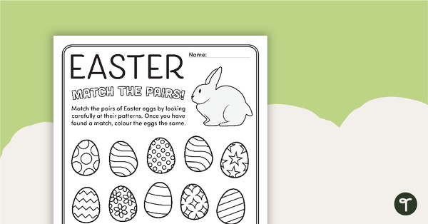 Preview image for Match the Pairs - Easter Eggs - teaching resource