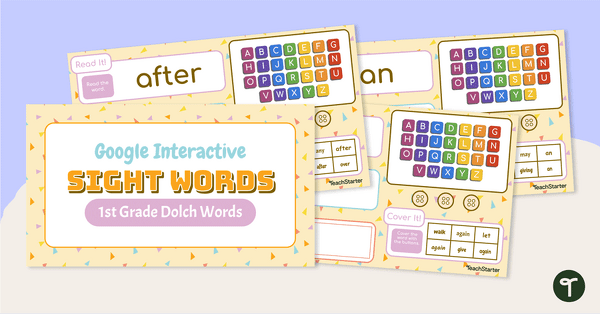 Go to Google Interactive Sight Words - 1st Grade Dolch teaching resource
