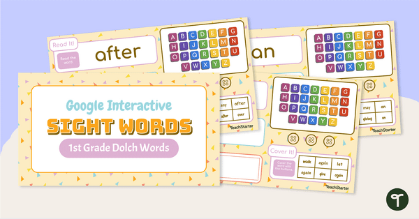 Go to Google Interactive Sight Words-1st Grade Dolch teaching resource