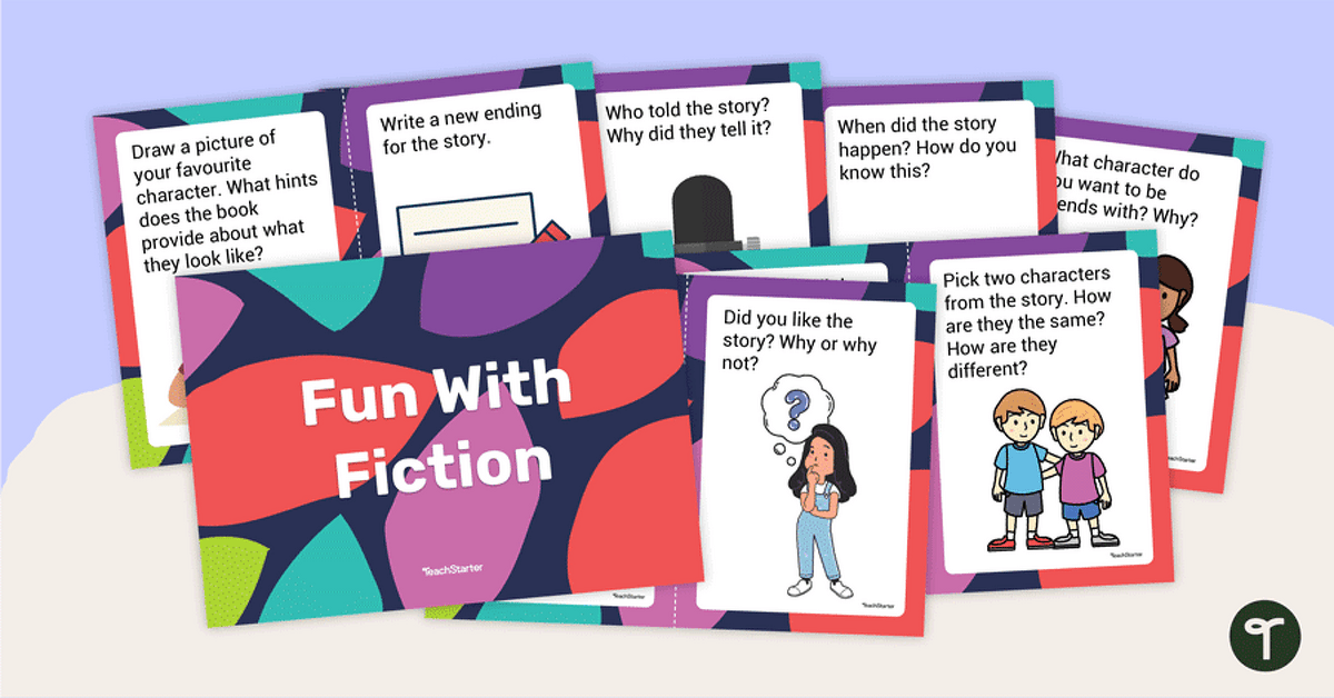 Fun With Fiction Task Cards teaching resource
