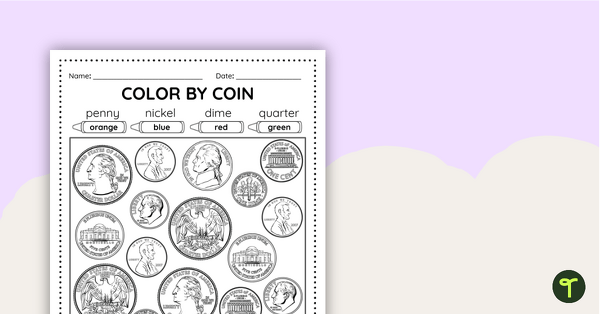 Color by Coin | Teach Starter